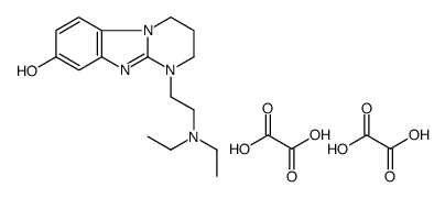 1-[2-(diethylamino)ethyl]-3,4-dihydro-2H-pyrimido[1,2-a]benzimidazol-8-ol,oxalic acid Structure