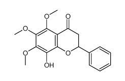 4H-1-Benzopyran-4-one, 2,3-dihydro-8-hydroxy-5,6,7-trimethoxy-2-phenyl-结构式