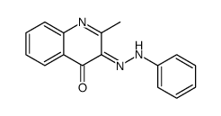 2-methyl-3-(phenylhydrazinylidene)quinolin-4-one结构式