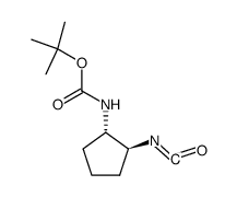 (1S,2S)-2-(tert-butoxycarbonylamino)cyclopentyl isocyanate结构式