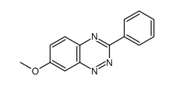 7-methoxy-3-phenyl-1,2,4-benzotriazine结构式