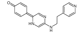 4-[5-(2-pyridin-4-ylethylamino)-1H-pyrazin-2-ylidene]cyclohexa-2,5-dien-1-one结构式