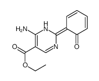 ethyl 6-amino-2-(6-oxocyclohexa-2,4-dien-1-ylidene)-1H-pyrimidine-5-carboxylate结构式