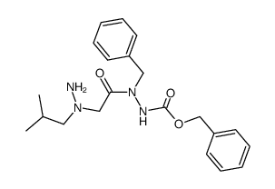 N'-Benzyl-N'-[2-(N-isobutyl-hydrazino)-acetyl]-hydrazinecarboxylic acid benzyl ester Structure