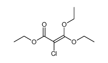 3,3-diethoxy-2-chloro-acrylic acid ethyl ester结构式