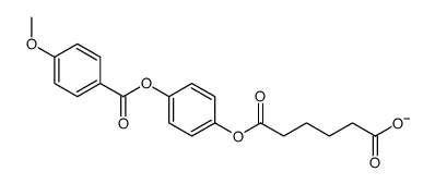 6-[4-(4-methoxybenzoyl)oxyphenoxy]-6-oxohexanoate Structure