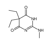 5,5-diethyl-2-methylamino-1H-pyrimidine-4,6-dione结构式