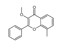 3-methoxy-8-methyl-2-phenylchromen-4-one Structure