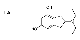 2-(diethylamino)-2,3-dihydro-1H-indene-4,6-diol,hydrobromide Structure