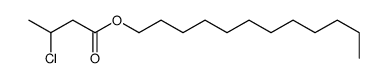 dodecyl 3-chlorobutanoate Structure