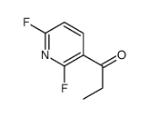 1-(2,6-二氟-3-吡啶)-1-丙酮结构式