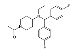 1-[4-[bis(4-fluorophenyl)methyl-ethylamino]piperidin-1-yl]ethanone结构式