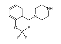 1-[2-(Trifluoromethoxy)benzyl]piperazine结构式