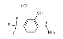 1-(trifluoromethyl)-3-mercapto-4-hydrazinobenzene hydrochloride Structure