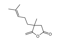 4-methyl-5-methylidene-4-(4-methylpent-3-enyl)oxolan-2-one Structure