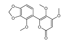 4,5-dimethoxy-6-(4-methoxy-1,3-benzodioxol-5-yl)pyran-2-one Structure