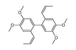 4,5,4',5'-tetramethoxy-(Z)-2,2'-di(1-propenyl)biphenyl Structure