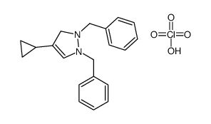 1,2-dibenzyl-4-cyclopropyl-1,3-dihydropyrazol-1-ium,perchlorate Structure