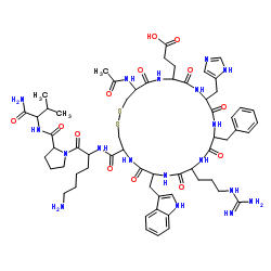 Acetyl-(Cys4,D-Phe7,Cys10)-α-MSH (4-13) trifluoroacetate salt picture