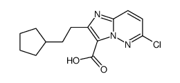 6-chloro-2-(2-cyclopentylethyl)imidazo[1,2-b]pyridazine-3-carboxylic acid Structure