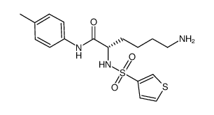 (s)-6-amino-2-(thiophene-3-sulfonylamino)-hexanoic acid p-tolylamide Structure