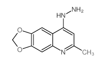 1,3-Dioxolo[4,5-g]quinoline, 8-hydrazino-6-methyl- structure