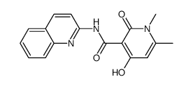 N-(quinolin-2-yl)-1,6-dimethyl-4-hydroxy-2-oxo-1,2-dihydropyridine-3-carboxamide Structure