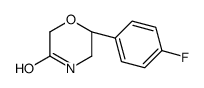 (6S)-6-(4-fluorophenyl)morpholin-3-one Structure