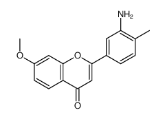 2-(3-amino-4-methylphenyl)-7-methoxychromen-4-one Structure