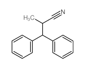 2-methyl-3,3-diphenyl-propanenitrile结构式