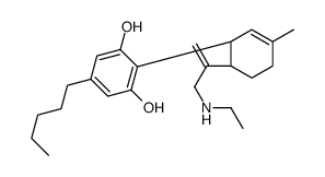 2-[(1R,6R)-6-[3-(ethylamino)prop-1-en-2-yl]-3-methylcyclohex-2-en-1-yl]-5-pentylbenzene-1,3-diol Structure