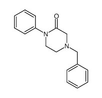 4-benzyl-1-phenylpiperazin-2-one Structure