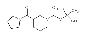 tert-butyl 3-(pyrrolidine-1-carbonyl)piperidine-1-carboxylate structure