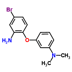 3-(2-Amino-4-bromophenoxy)-N,N-dimethylaniline结构式