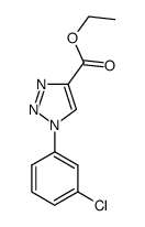 ethyl 1-(3-chlorophenyl)-1H-1,2,3-triazole-4-carboxylate结构式