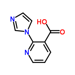 2-(1H-Imidazol-1-yl)nicotinic acid Structure