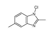 1H-Benzimidazole,1-chloro-2,5-dimethyl-(9CI) structure