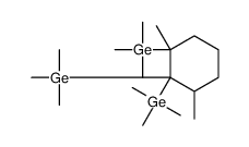 [1,3-dimethyl-2,2-bis(trimethylgermyl)cyclohexyl]-trimethylgermane结构式