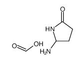 'D'-5-Aminopyrrolidin-2-one Formic Acid Salt Structure