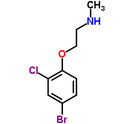 2-(4-Bromo-2-chlorophenoxy)-N-methylethanamine Structure