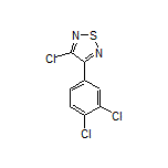 3-Chloro-4-(3,4-dichlorophenyl)-1,2,5-thiadiazole Structure