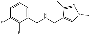 N-(2,3-difluorobenzyl)-N-[(1,3-dimethyl-1H-pyrazol-4-yl)methyl]amine Structure