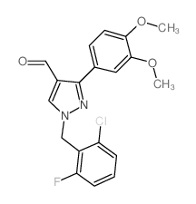 1-(2-Chloro-6-fluorobenzyl)-3-(3,4-dimethoxy-phenyl-1H-pyrazole-4-carbaldehyde picture