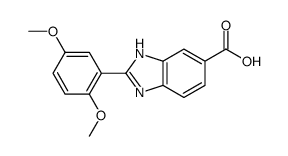 2-(2,5-dimethoxyphenyl)-3H-benzimidazole-5-carboxylic acid Structure