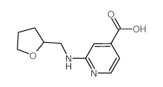 2-[(Tetrahydro-2-furanylmethyl)amino]-isonicotinic acid Structure