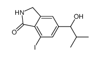 5-(1-hydroxy-2-methylpropyl)-7-iodoisoindolinone Structure