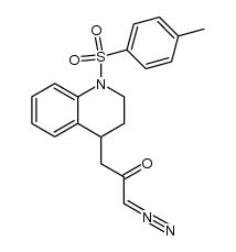 1-diazo-3-(1-tosyl-1,2,3,4-tetrahydroquinolin-4-yl)propan-2-one结构式