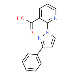 2-(3-phenylpyrazol-1-yl)pyridine-3-carboxylic acid Structure