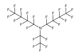 perfluoro{di-n-butyl-ethylamine} Structure