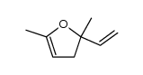 2,5-dimethyl-5-vinyl-2-oxolene结构式